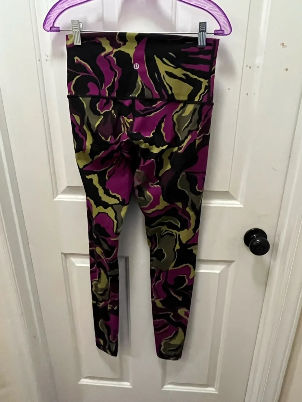 🍋LIKE NEW Lululemon HR Wunder Under 30” - Boom Bloom Chartreuse Green Aurora - 8 - Picture 3 of 13